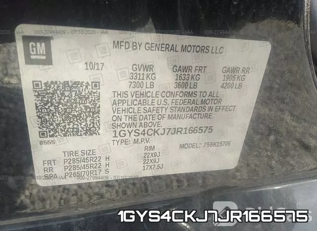 1GYS4CKJ7JR166575 фото 10