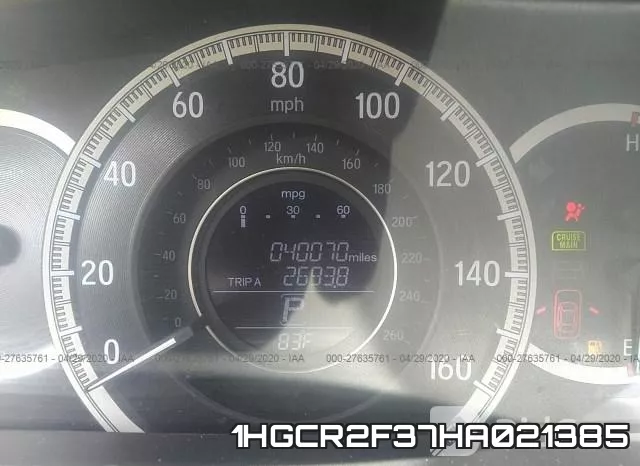 1HGCR2F37HA021385 фото 8
