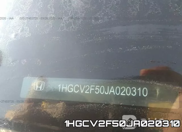 1HGCV2F50JA020310 фото 10