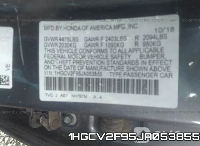1HGCV2F95JA053855 фото 10