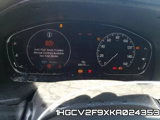 1HGCV2F9XKA024353 фото 9