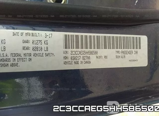 2C3CCAEG5HH586500 фото 10