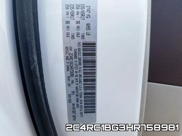 2C4RC1BG3HR758981 фото 2