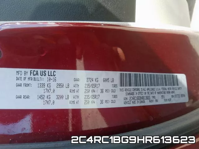 2C4RC1BG9HR613623 фото 2