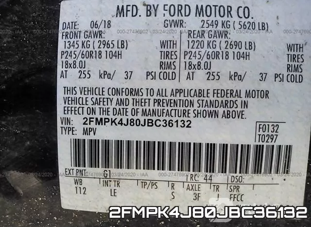 2FMPK4J80JBC36132 фото 10