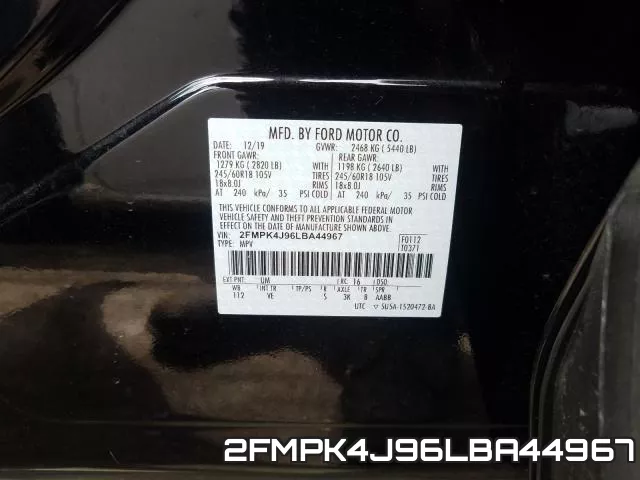 2FMPK4J96LBA44967 фото 2