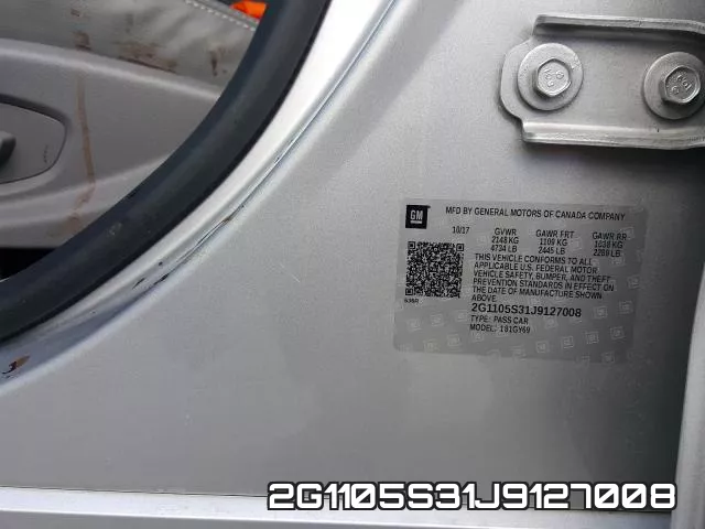 2G1105S31J9127008 фото 2