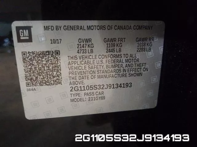 2G1105S32J9134193 фото 2