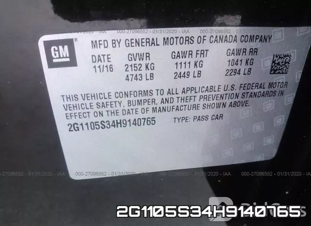 2G1105S34H9140765 фото 10