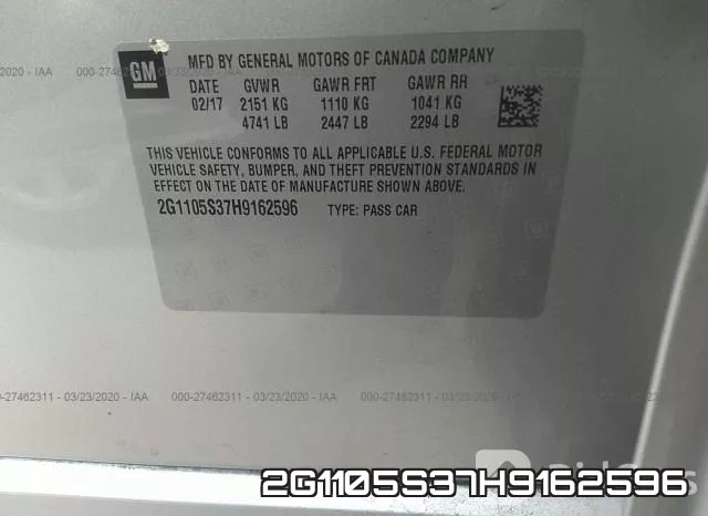 2G1105S37H9162596 фото 10