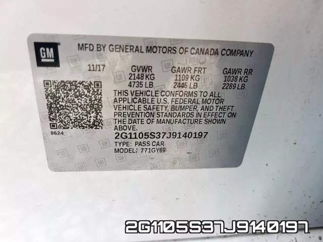 2G1105S37J9140197 фото 2