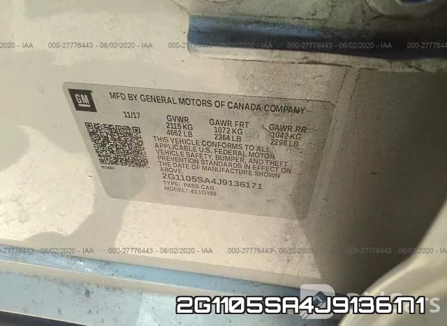 2G1105SA4J9136171 фото 10