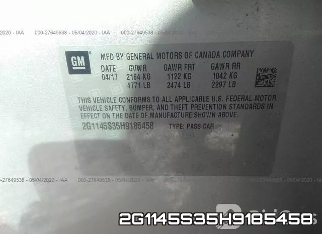 2G1145S35H9185458 фото 10