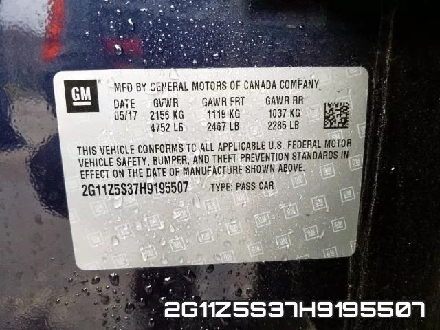 2G11Z5S37H9195507 фото 2