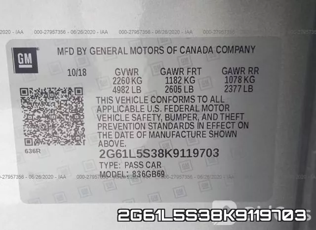 2G61L5S38K9119703 фото 10