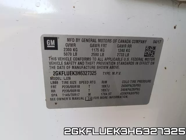 2GKFLUEK3H6327325 фото 2