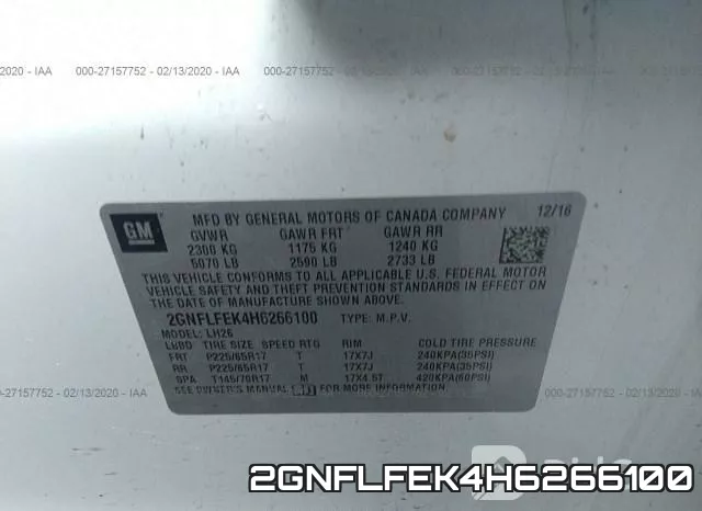 2GNFLFEK4H6266100 фото 10