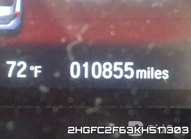 2HGFC2F63KH517303 фото 8