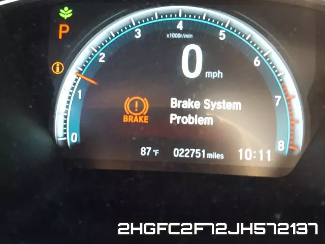 2HGFC2F72JH572137 фото 9