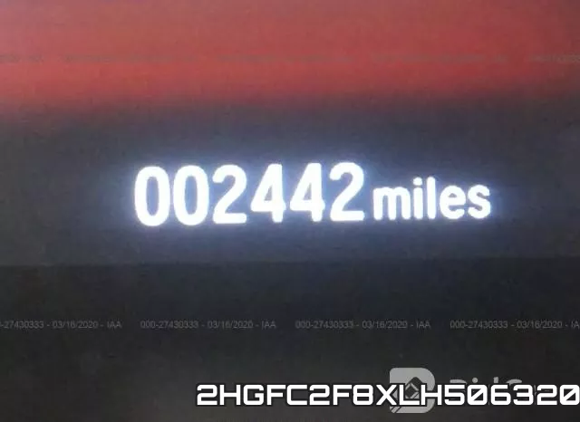 2HGFC2F8XLH506320 фото 8