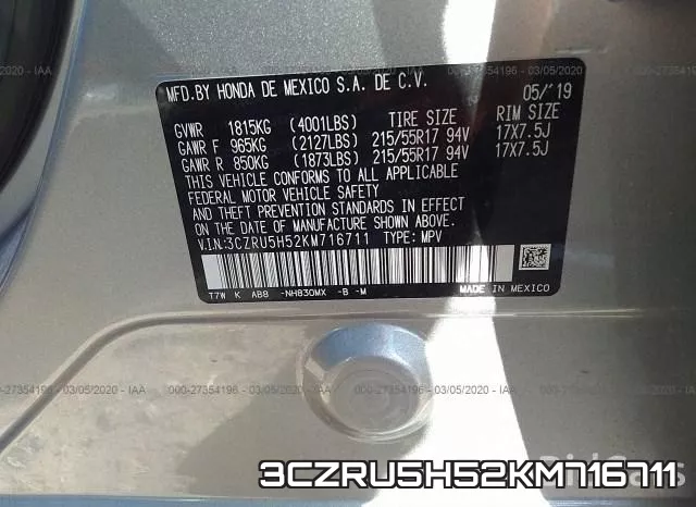 3CZRU5H52KM716711 фото 10