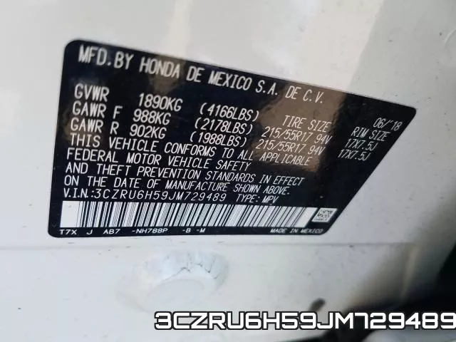 3CZRU6H59JM729489 фото 2