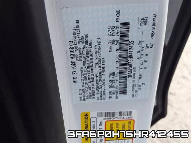 3FA6P0H75HR412455 фото 2