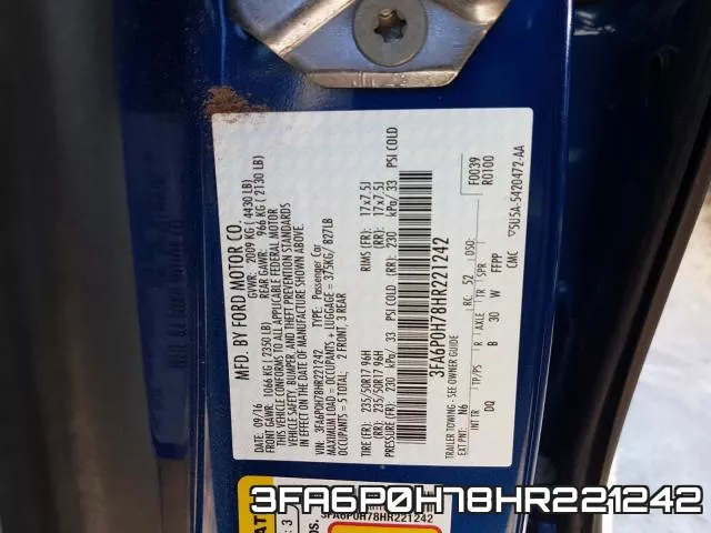 3FA6P0H78HR221242 фото 2