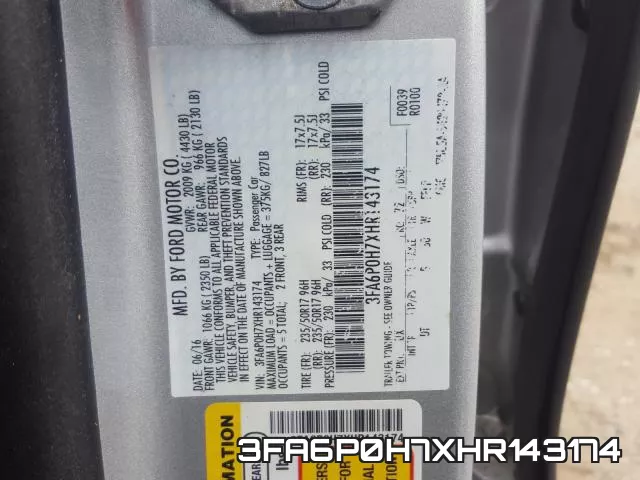 3FA6P0H7XHR143174 фото 2