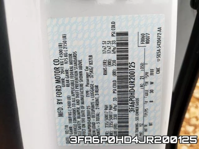 3FA6P0HD4JR200125 фото 2