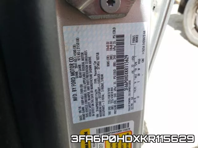 3FA6P0HDXKR115629 фото 2