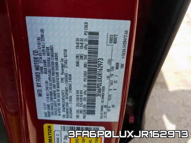 3FA6P0LUXJR162973 фото 2