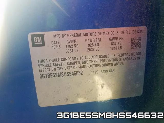 3G1BE5SM8HS546632 фото 2