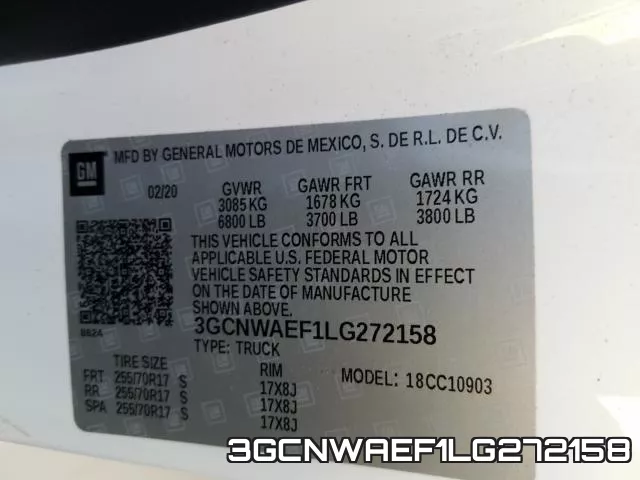 3GCNWAEF1LG272158 фото 2