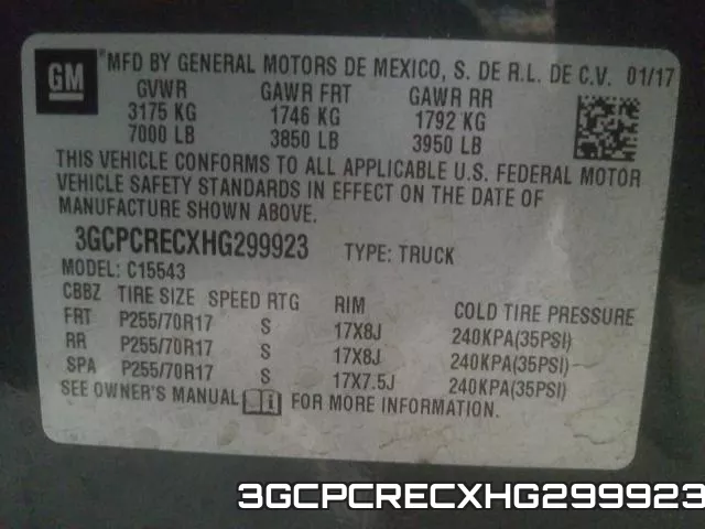 3GCPCRECXHG299923 фото 2