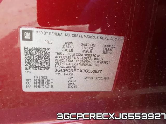 3GCPCRECXJG553927 фото 2