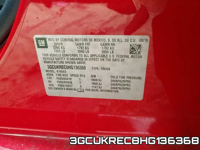 3GCUKREC8HG136368 фото 2