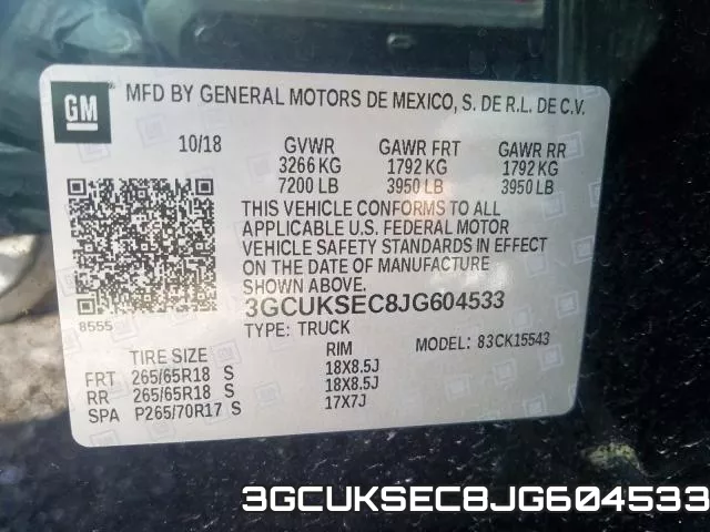 3GCUKSEC8JG604533 фото 2