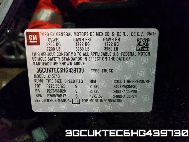 3GCUKTEC6HG439730 фото 2