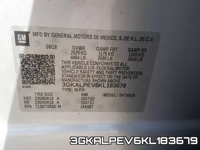 3GKALPEV6KL183679 фото 2