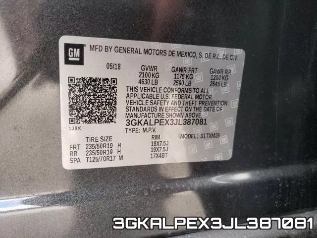 3GKALPEX3JL387081 фото 2