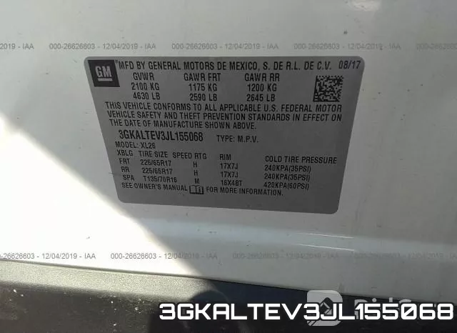 3GKALTEV3JL155068 фото 10