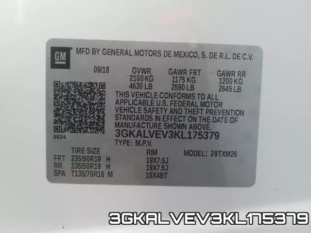 3GKALVEV3KL175379 фото 2