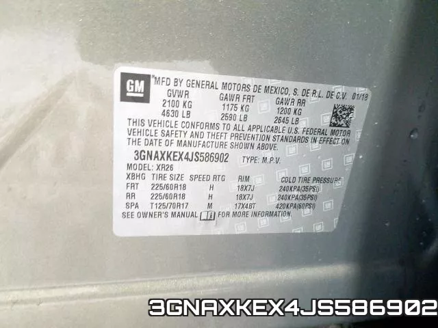 3GNAXKEX4JS586902 фото 2