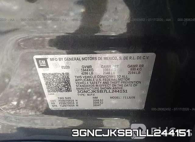 3GNCJKSB7LL244151 фото 10