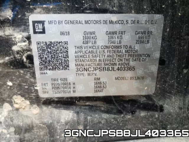 3GNCJPSB8JL403365 фото 2