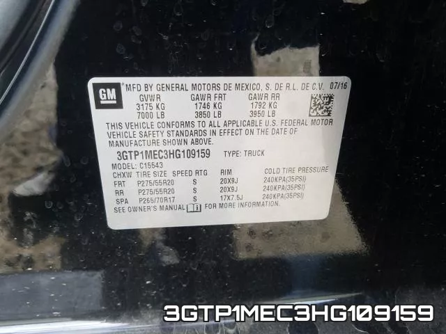 3GTP1MEC3HG109159 фото 2