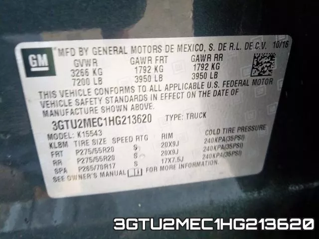 3GTU2MEC1HG213620 фото 2