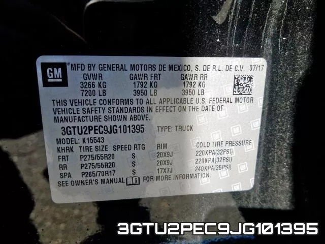 3GTU2PEC9JG101395 фото 2