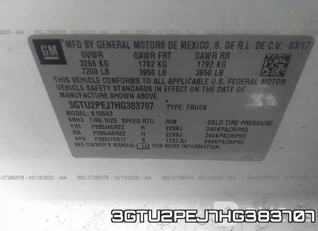 3GTU2PEJ7HG383707 фото 10